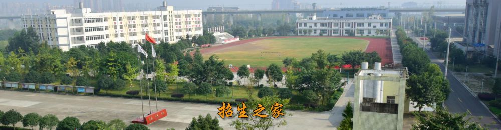 四川省广汉市职业中专学校远景图