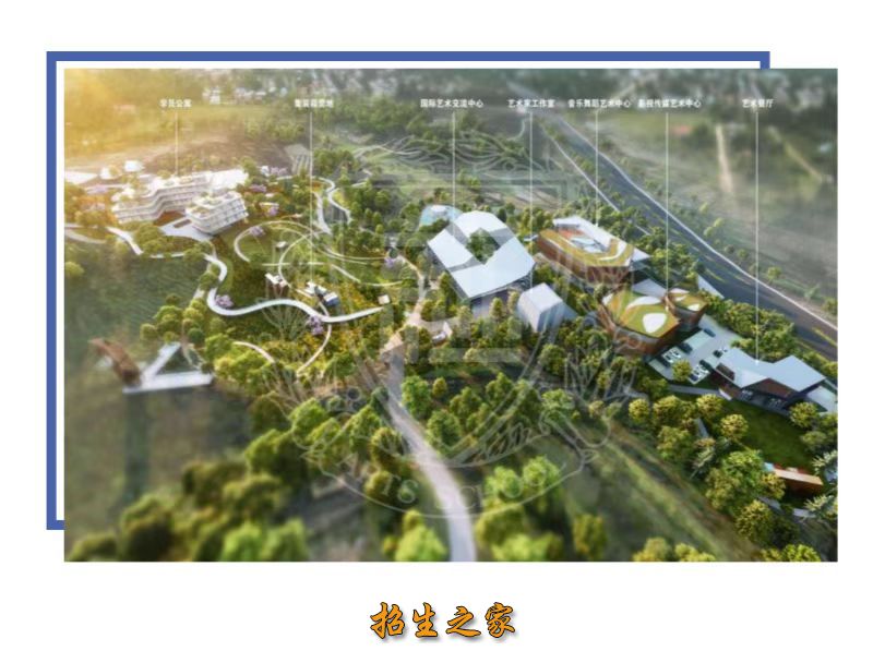 新亚艺考新校区鸟瞰图